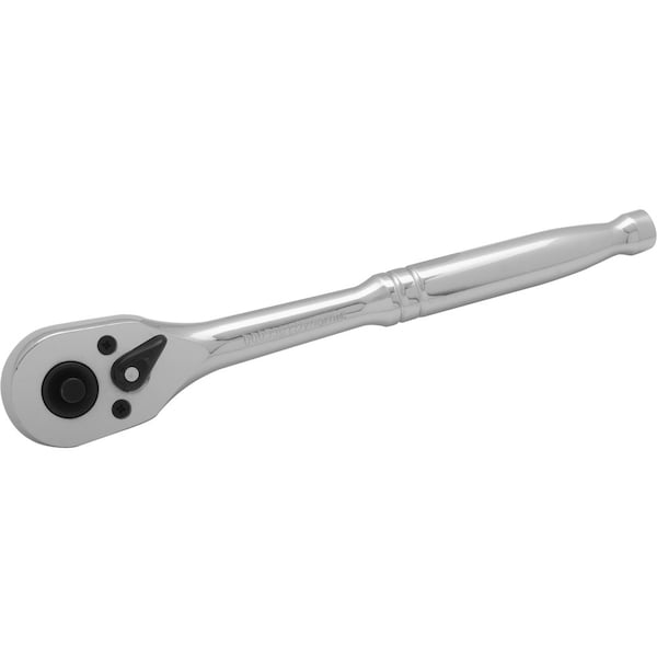 Tools 3/8" Drive 45 Tooth Quick Release Ratchet, 7-1/2" Long, Chrome